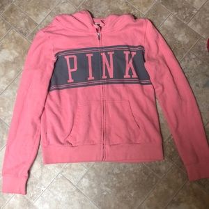Pink Zip Up Hoodie